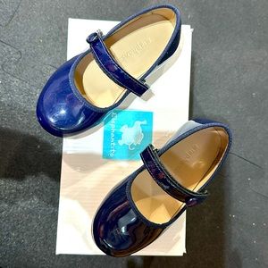 Elephantito navy patent princess flat size 7